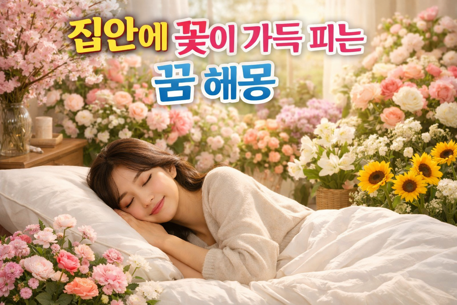 집안에 꽃이 가득 피는 꿈