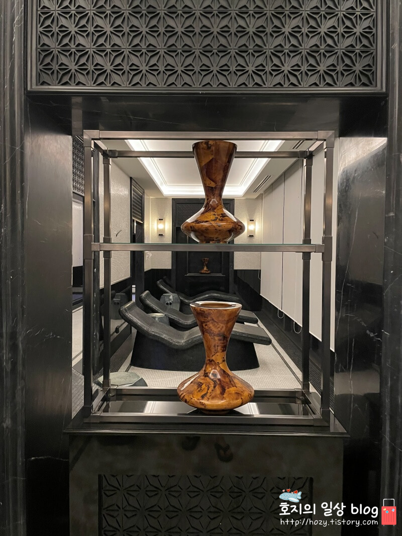 방콕 신돈 캠핀스키 사우나 온열 매트 시설