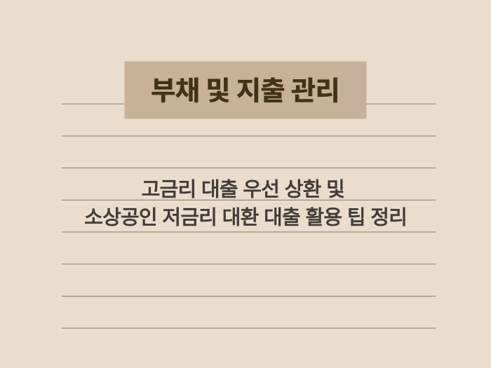 고물가 시대의 가계 부채 관리와 고정 지출 절감 체크리스트 요약 카드
