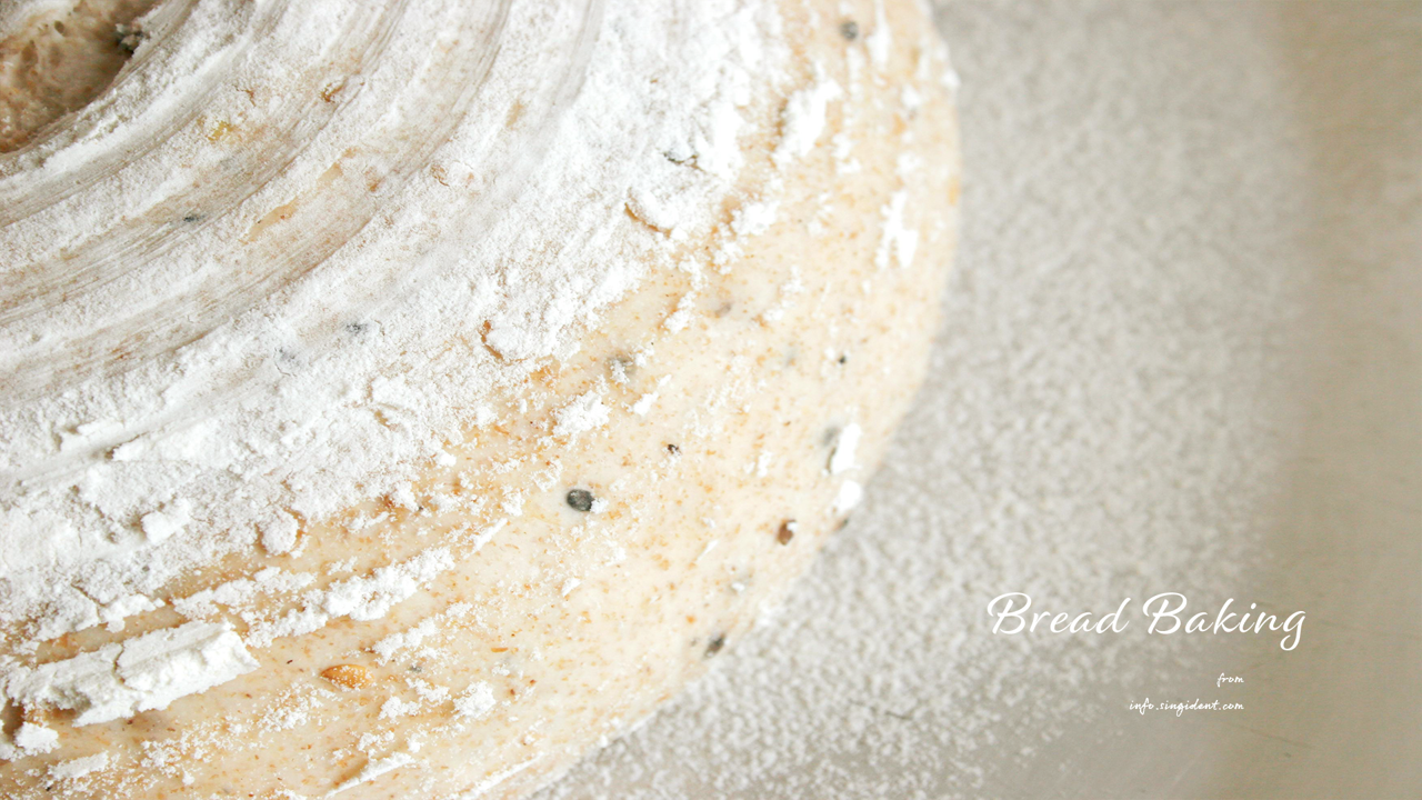 07 발효빵 반죽 C - Bread Baking 갈색배경화면