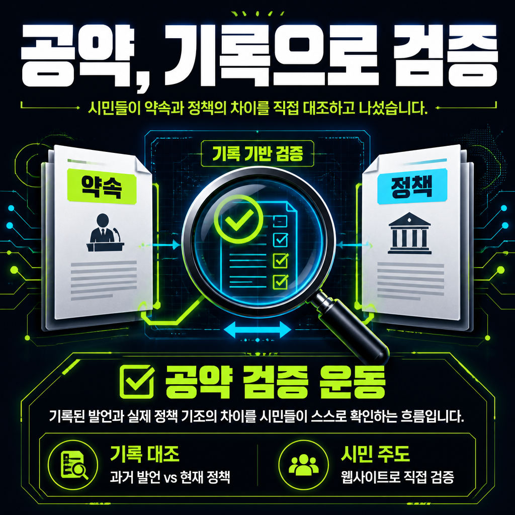 공약, 기록으로 검증