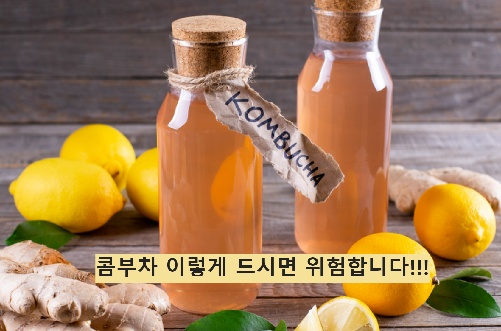콤부차 효능, 이렇게 드시면 위험합니다!