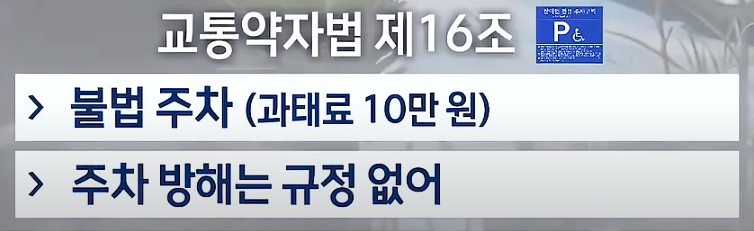 장애인 전용 주차구역
