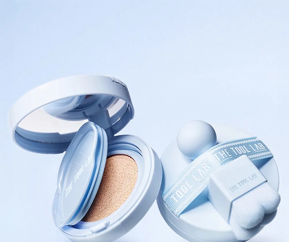 더튤랩 스탬프 스킨 핏 구션 에어리(파랑색) 제품 사진