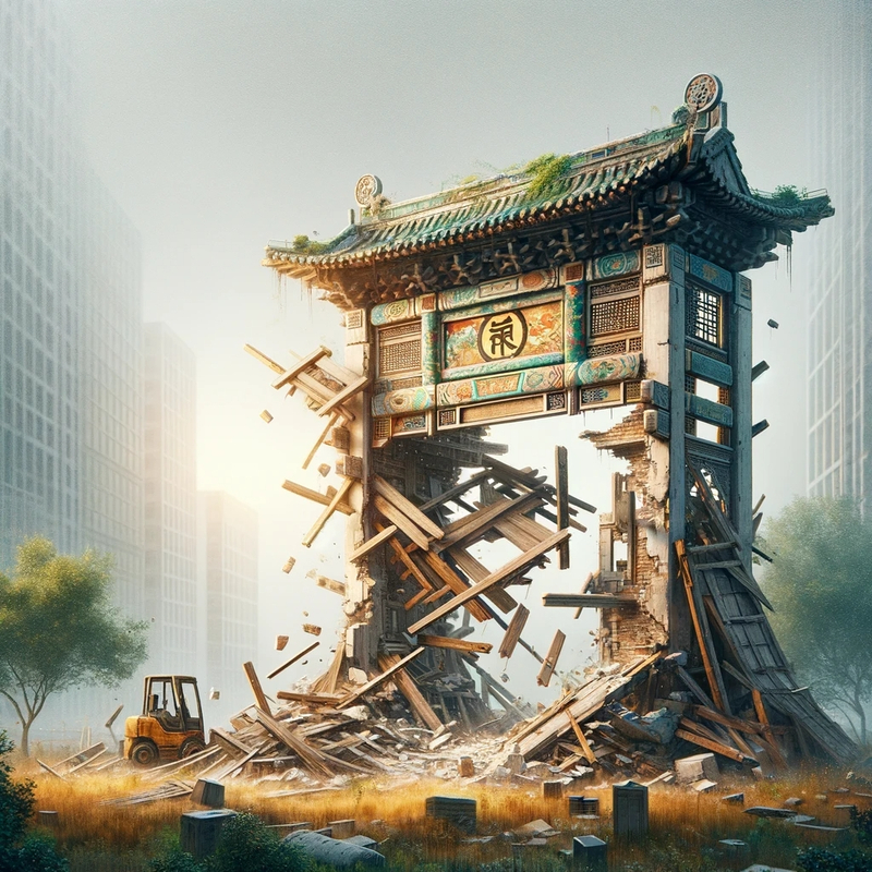 주역의 23번 괘인 '산지박(山地剝)'