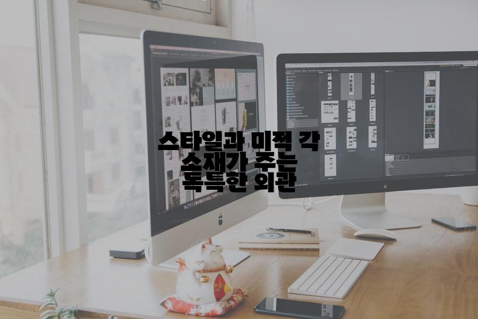 스타일과 미적 각 소재가 주는 독특한 외관