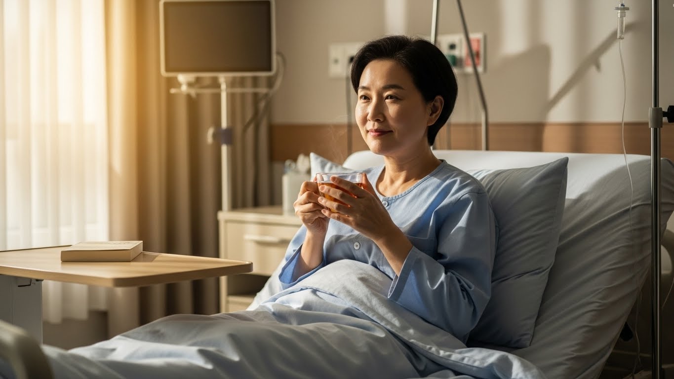 메스꺼움완화, 내관혈지압, 수술후음식