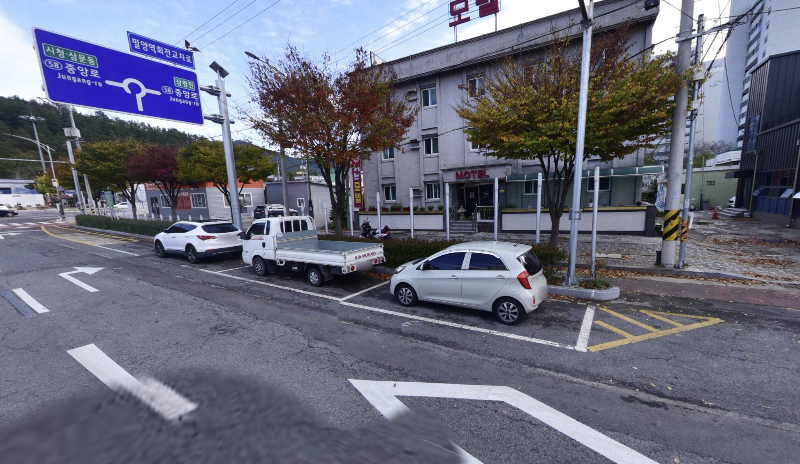 밀양역 지구 노상 공영주차장