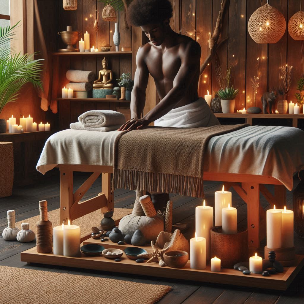 피부,체형관리 샵 배경