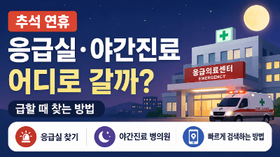 2026-추석-연휴-문-여는-약국-찾는-법-휴일지킴이-응급의료-정보-확인