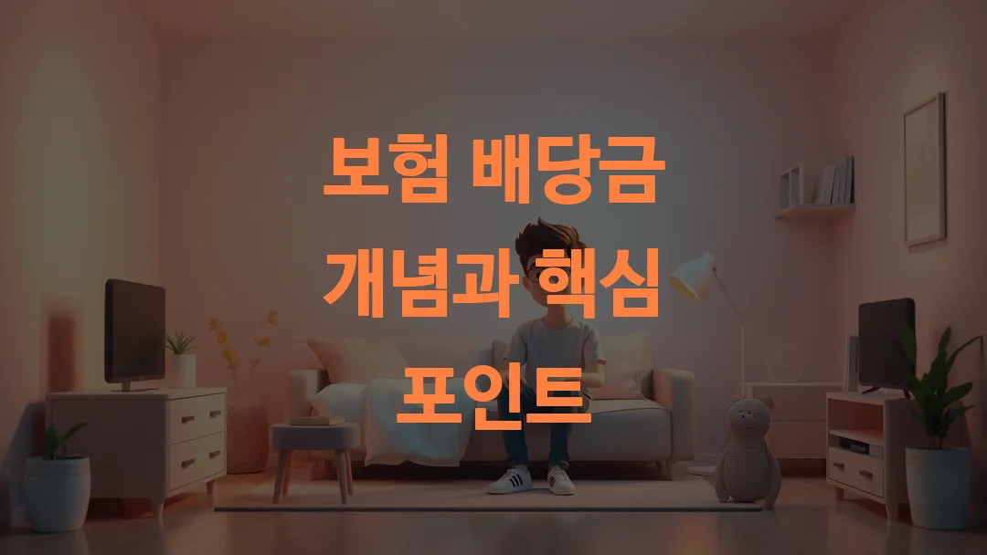 보험 배당금 개념과 핵심 포인트