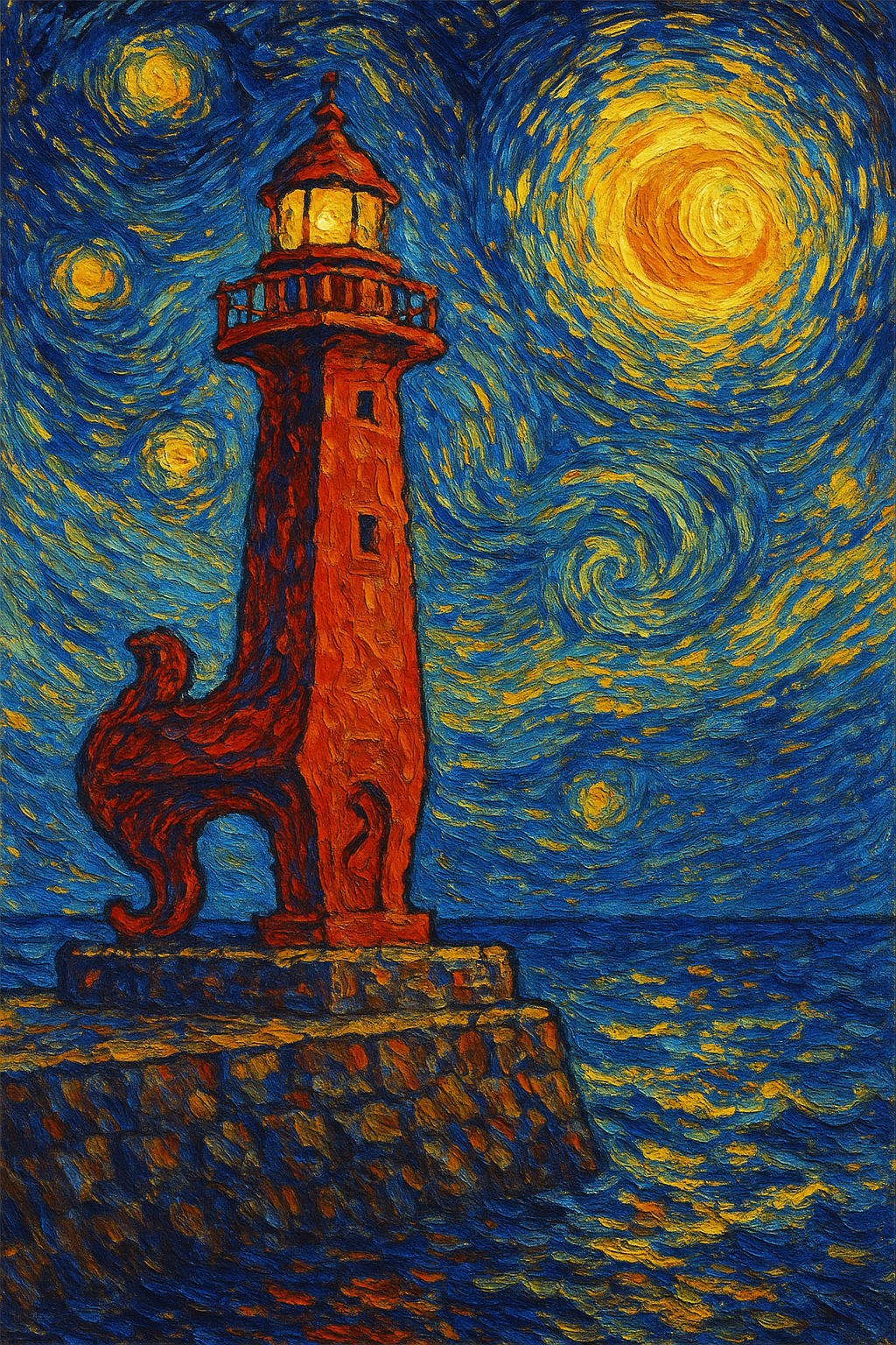 법환동 붉은 등대