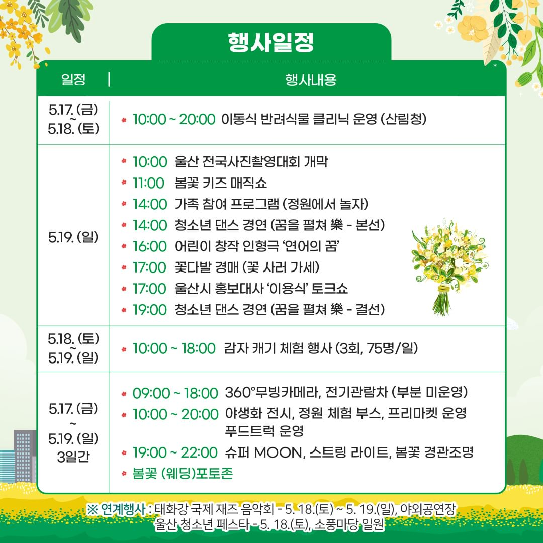 2024 태화강국가정원 봄꽃축제 일정