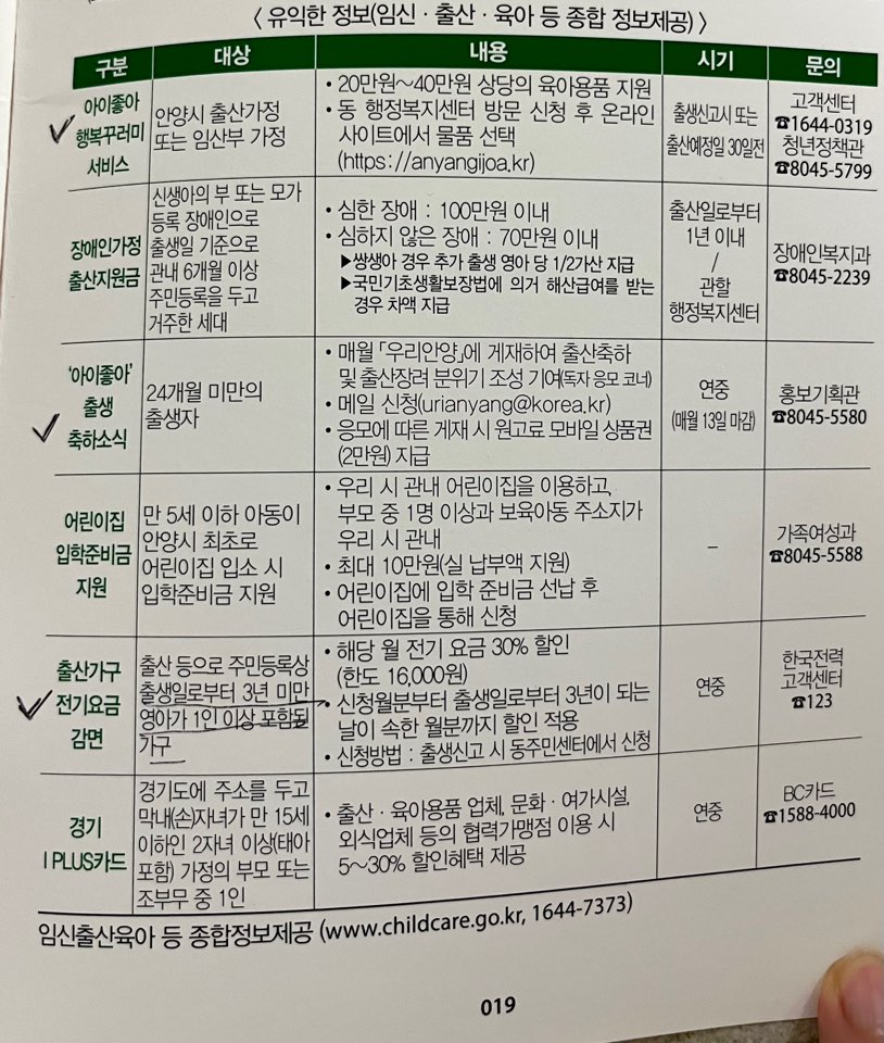 아이좋아 행복꾸러미 서비스 안내