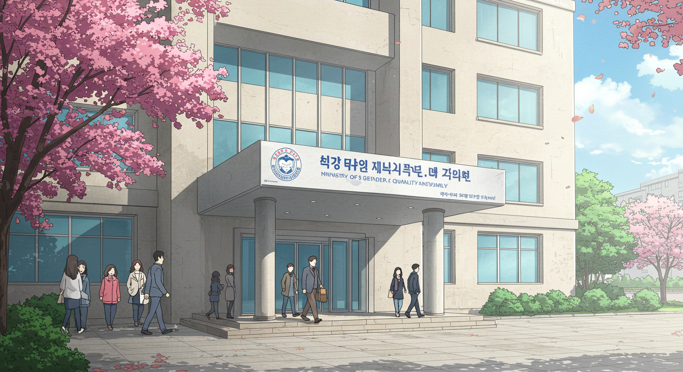 성평등가족부 출범을 상징하는 청사와 시민 모습의 썸네일