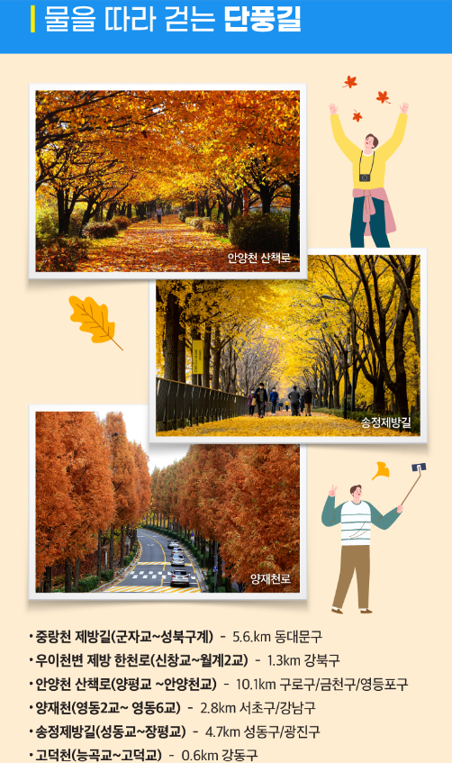 서울의 주요 하천 산책