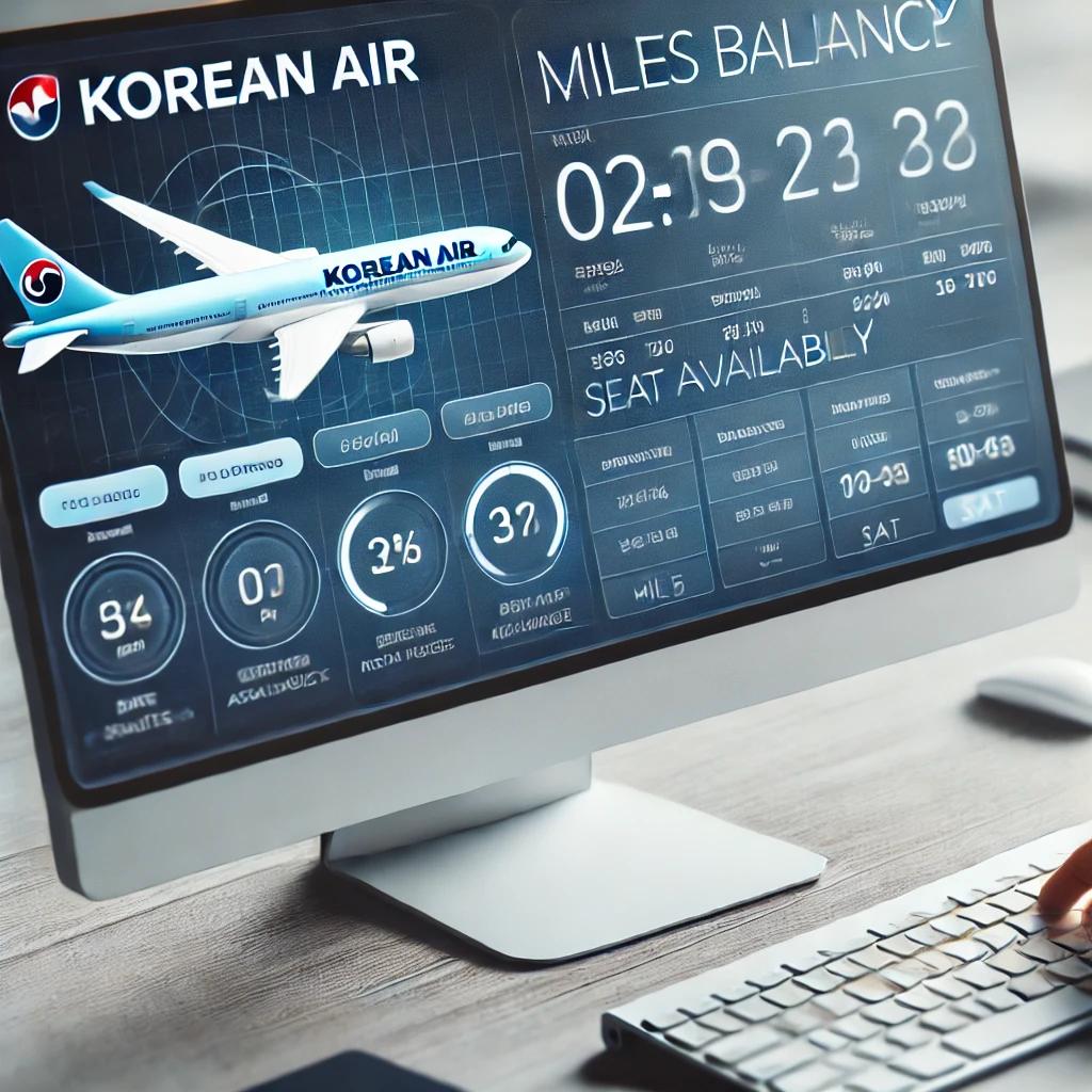 대한항공 마일리지 조회방법