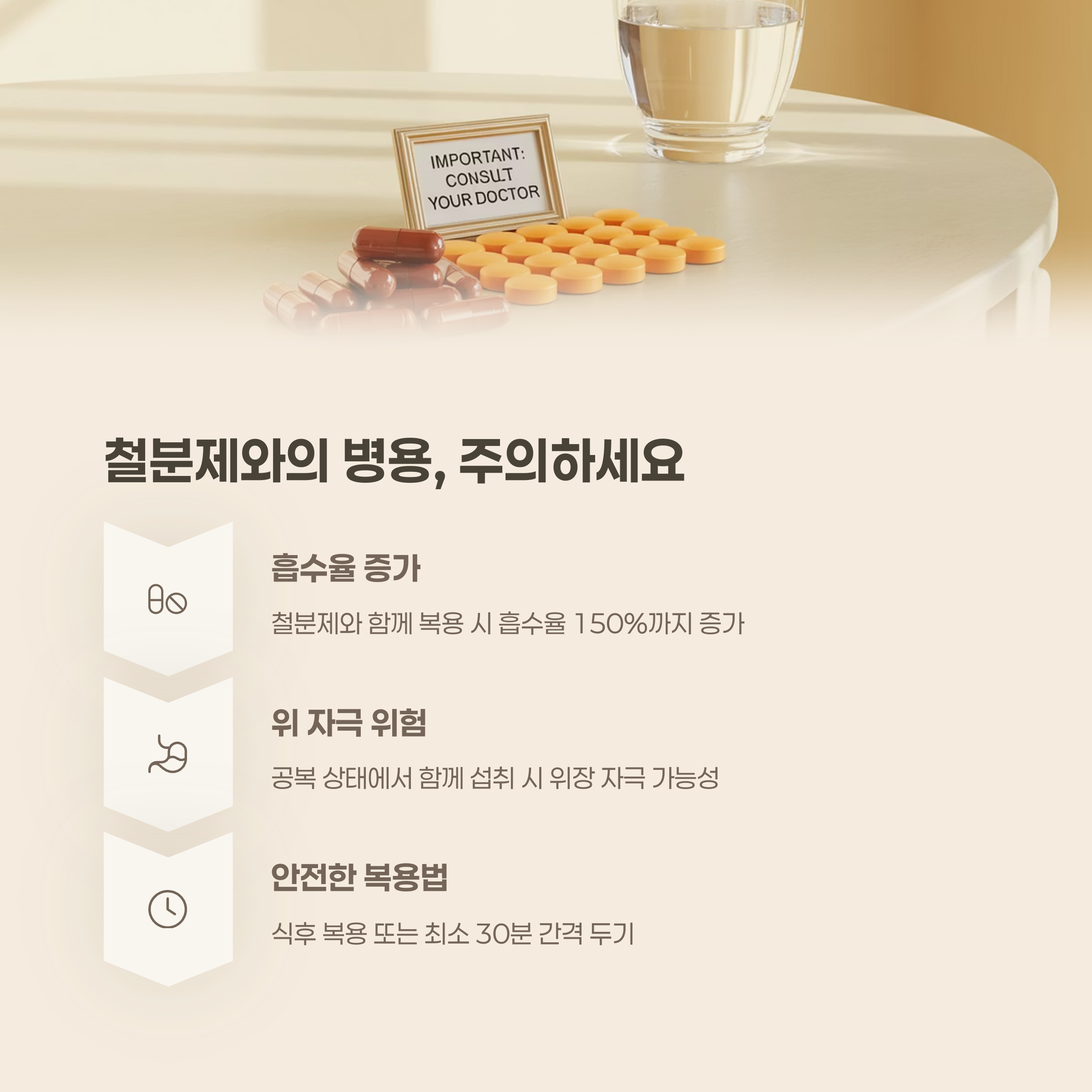 철분제와의 병용, 효과 극대화 혹은 위험?