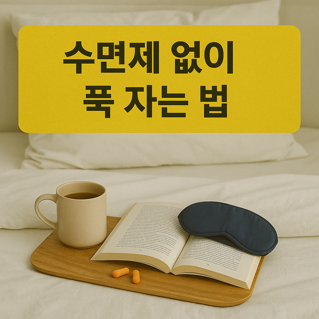 수면제 없이 푹 자는 법