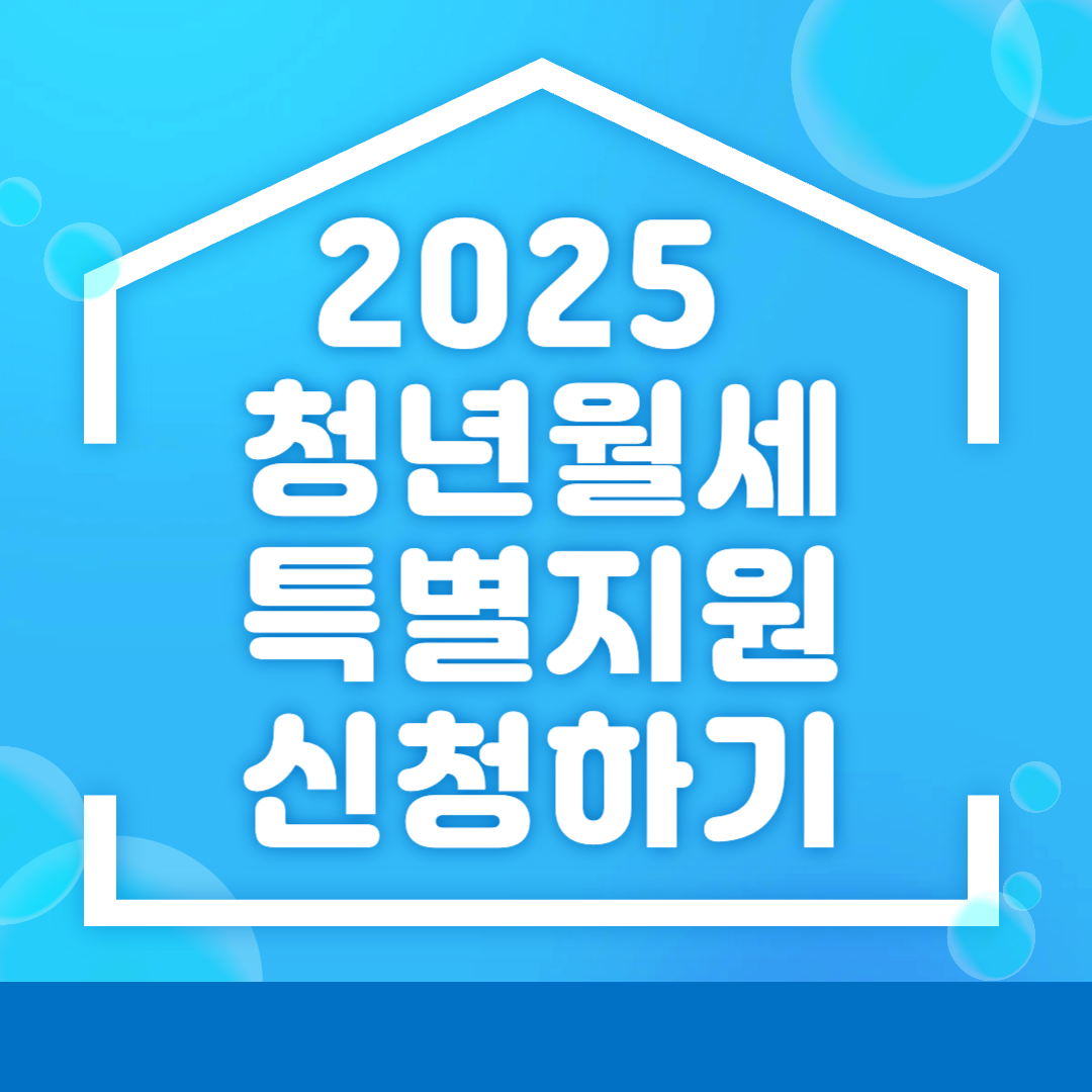 2025 청년 월세 특별지원 관련