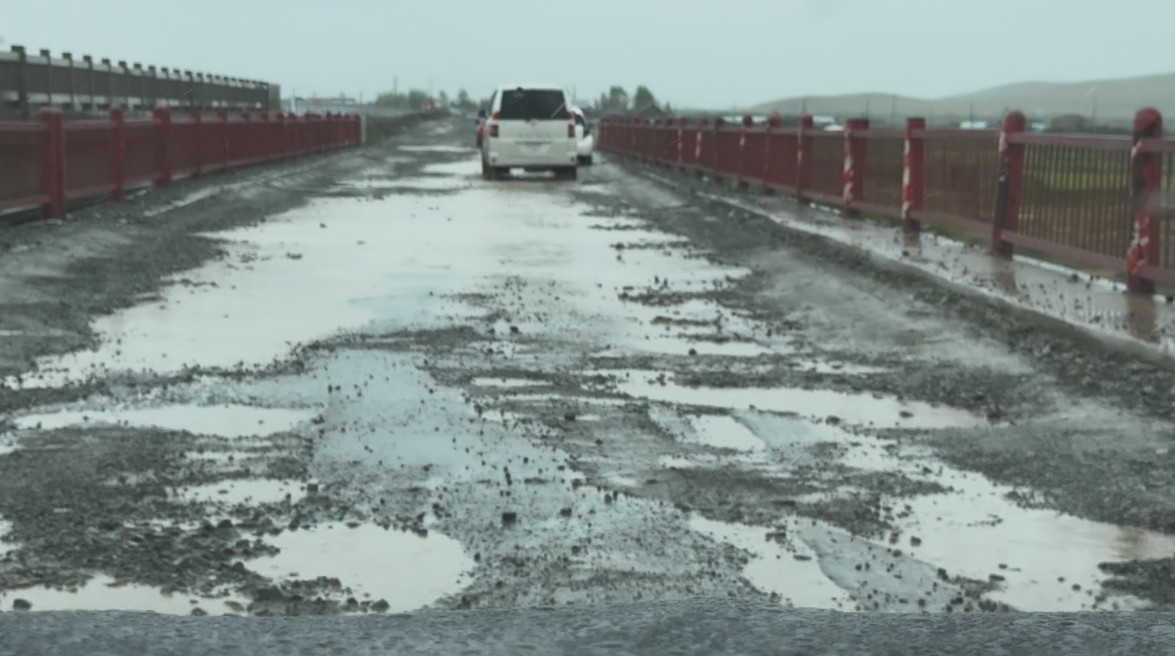 캬흐타 국경에서 울란바토르까지 비포장 도로