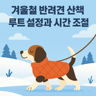 겨울에도 산책은 필수! 반려견을 위한 따뜻한 코스와 시간 조절법