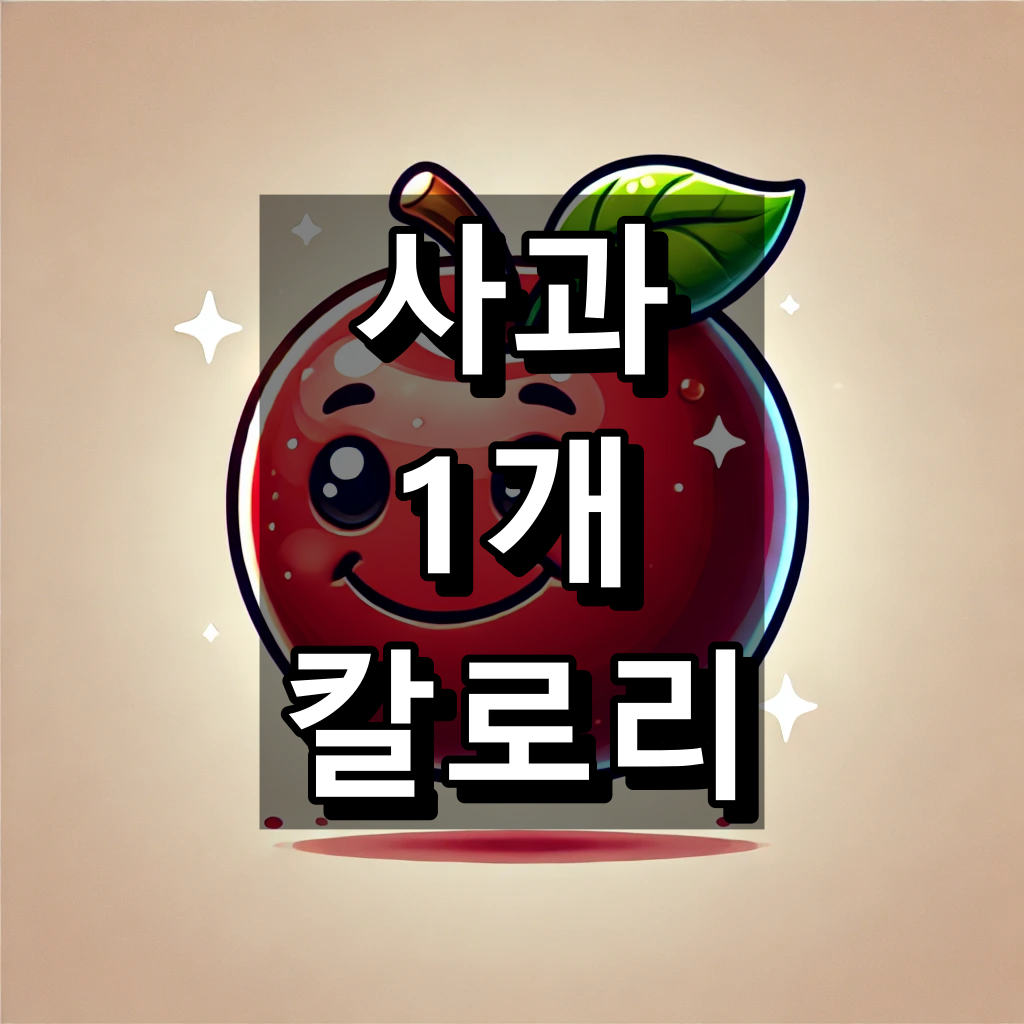 사과 1개 칼로리 대표 이미지