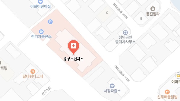 웅상보건지소 약도