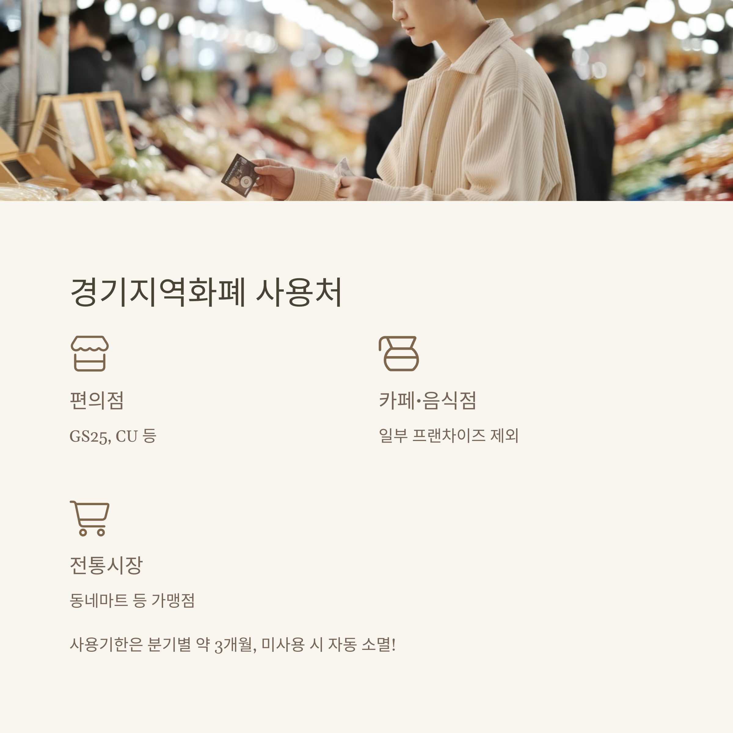 편의점, 전통시장 등 경기지역화폐 사용처 정리