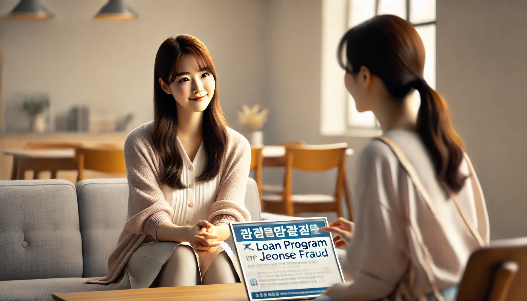 전세사기 피해자 디딤돌 대출 조건 상담하는 이미지
