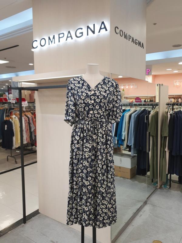 꼼빠니아 플라워 프린팅 원피스 CABU5-WOP820