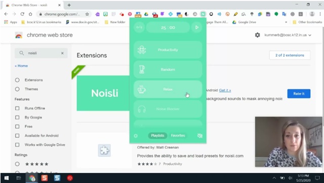 집중력을 높히는 크롬 확장 툴 Noisli