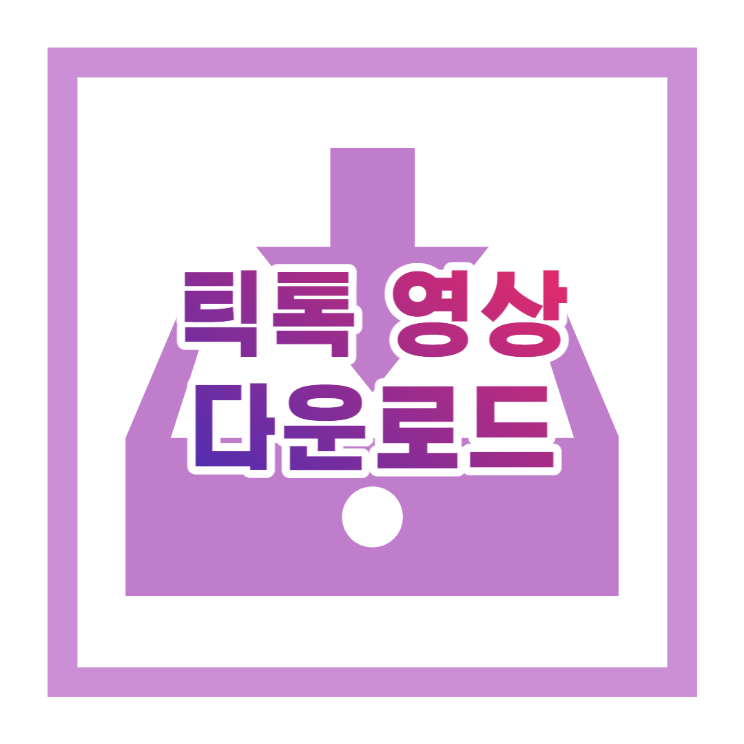 틱톡 영상 저장하는 방법 (+PC)