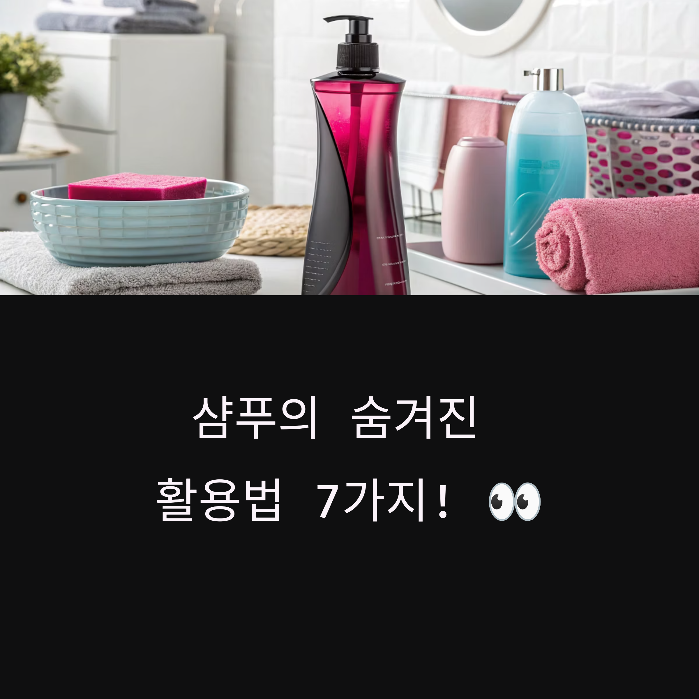 샴푸 200% 활용법 - 머리부터 집안 관리까지