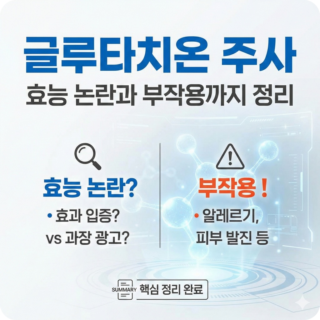 글루타치온 주사 효능 부작용