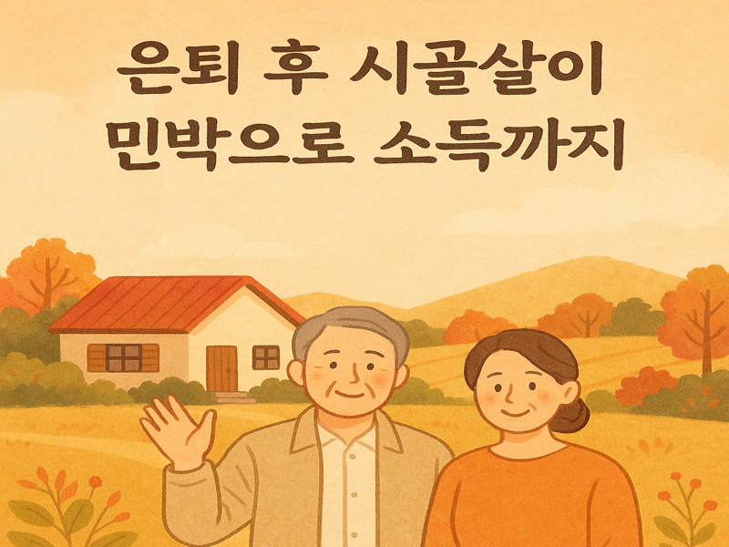 은퇴후 시골살이, 민박으로 소득까지