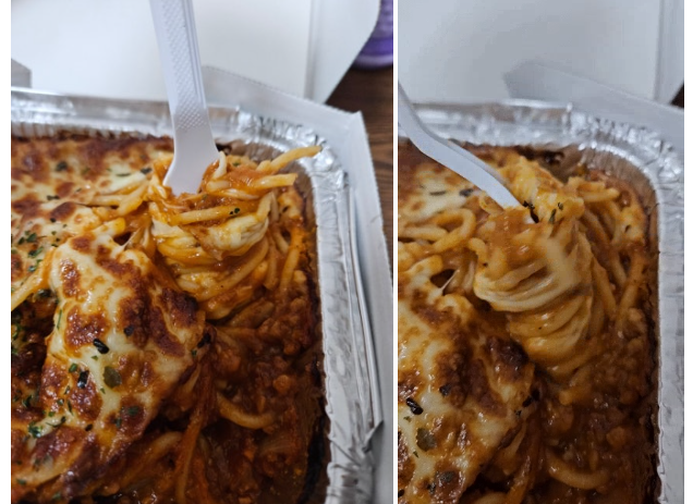 오븐 스파게티 돌돌말은 이미지