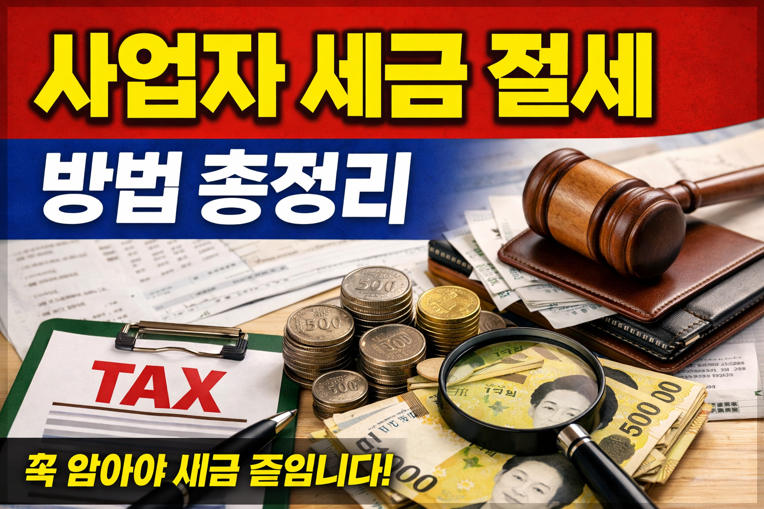 사업자 세금 절세 방법 총정리