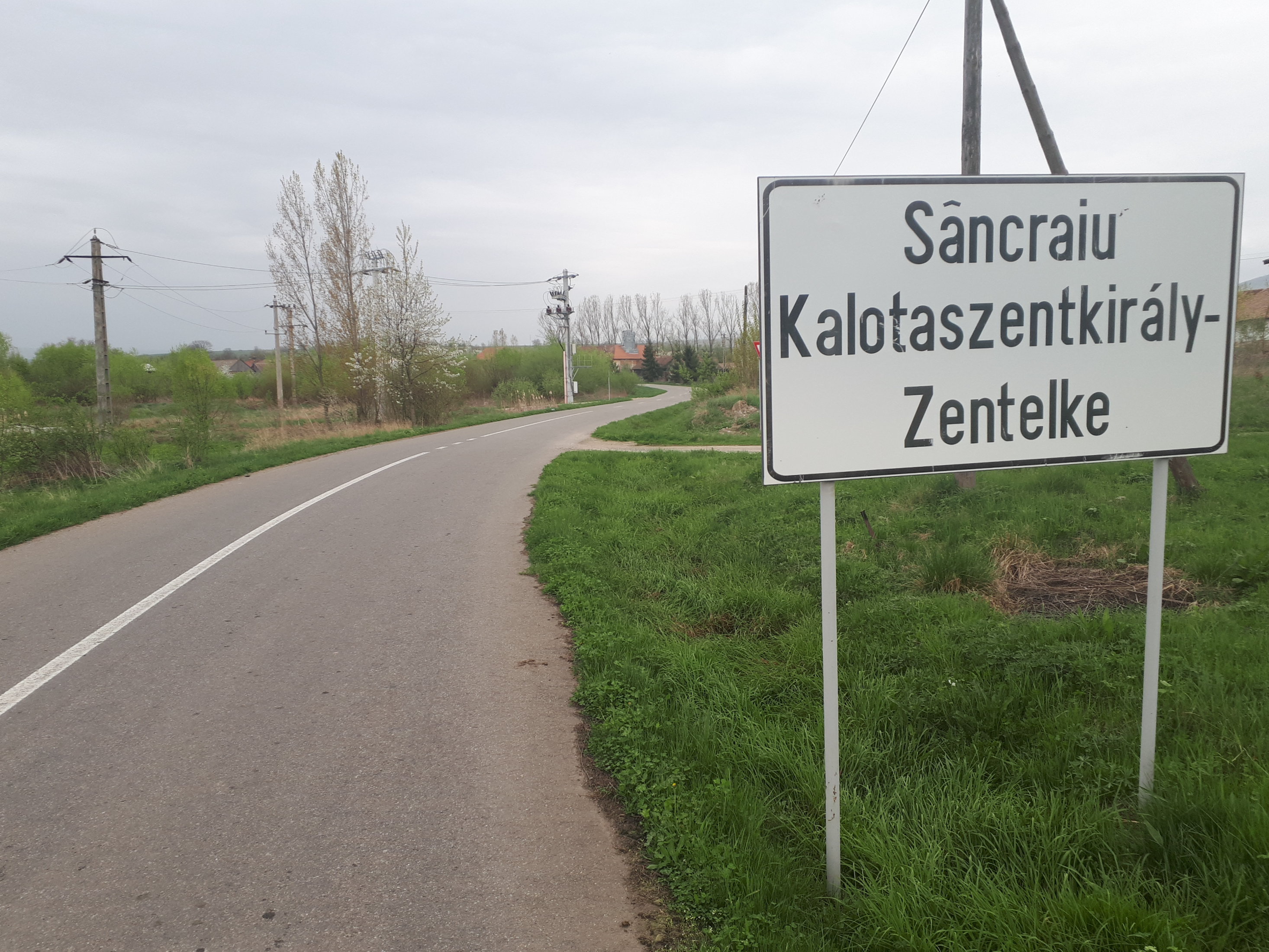 루마니아 상크라이우 이정표