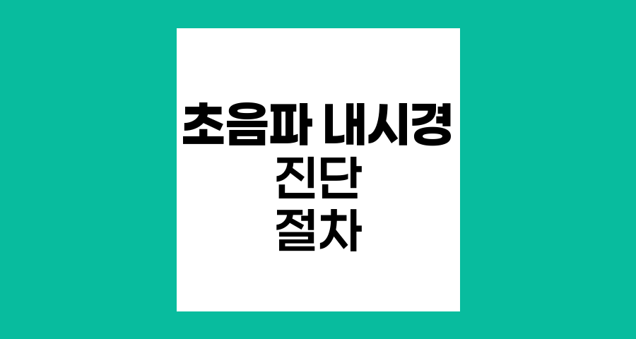 초음파 내시경의 모든 것, 진단과 절차