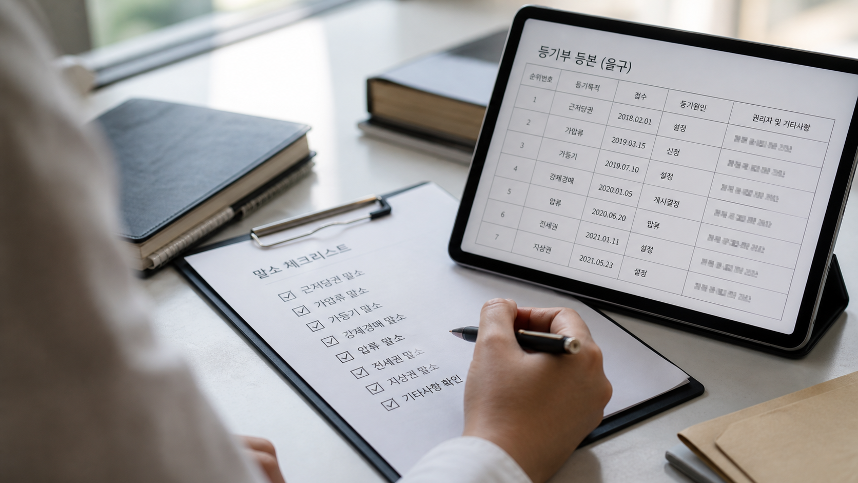 대출잔액과 말소 절차 현장 확인 체크리스트