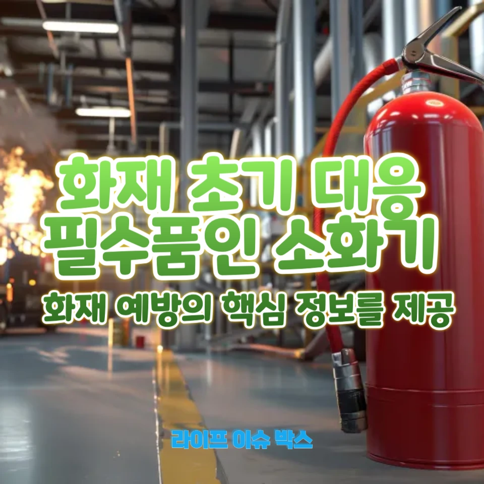 화재에 맞는 소화기 종류