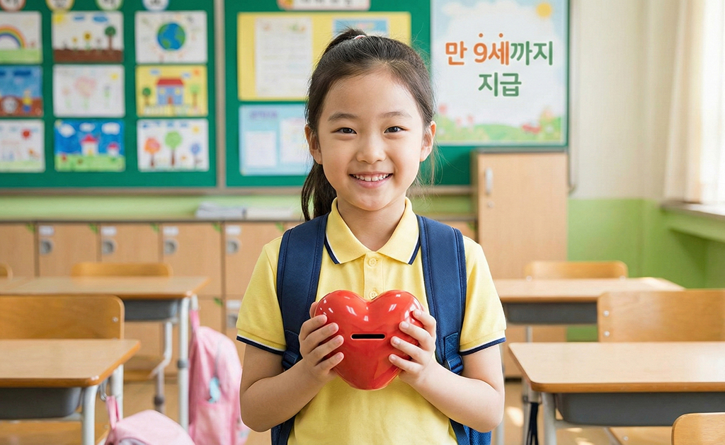 2026년 아동수당 지급 연령 만 9세 미만 초등학생까지 확대