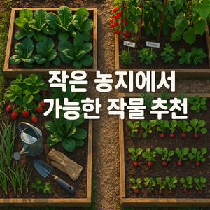 작은 농지에 적합한 고수익 작물 추천