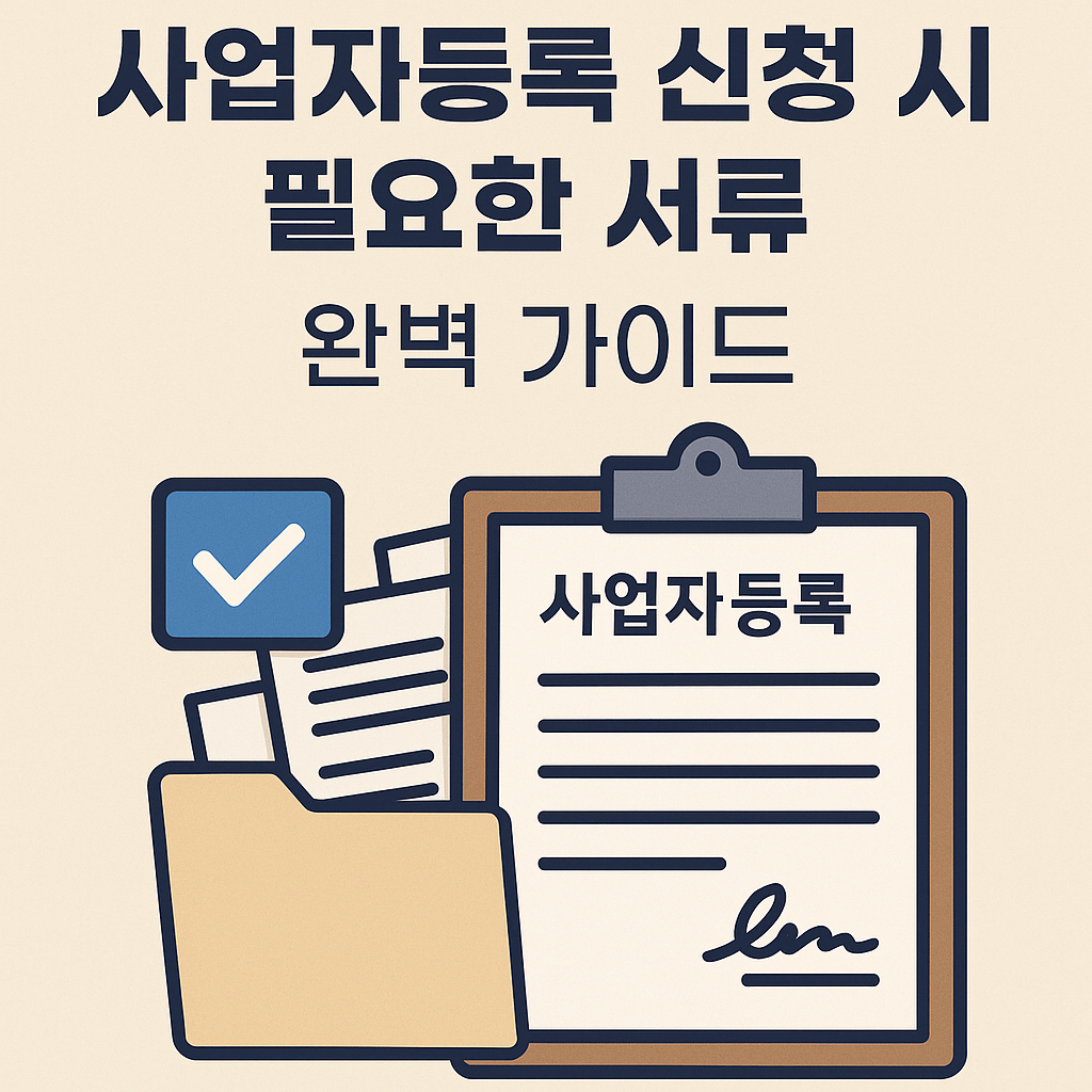사업자등록 신청 시 필요 서류 완벽 가이드