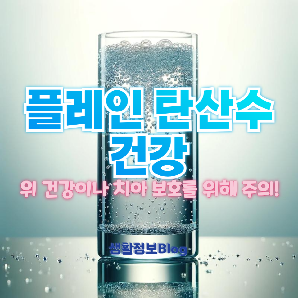 플레인 탄산수 건강