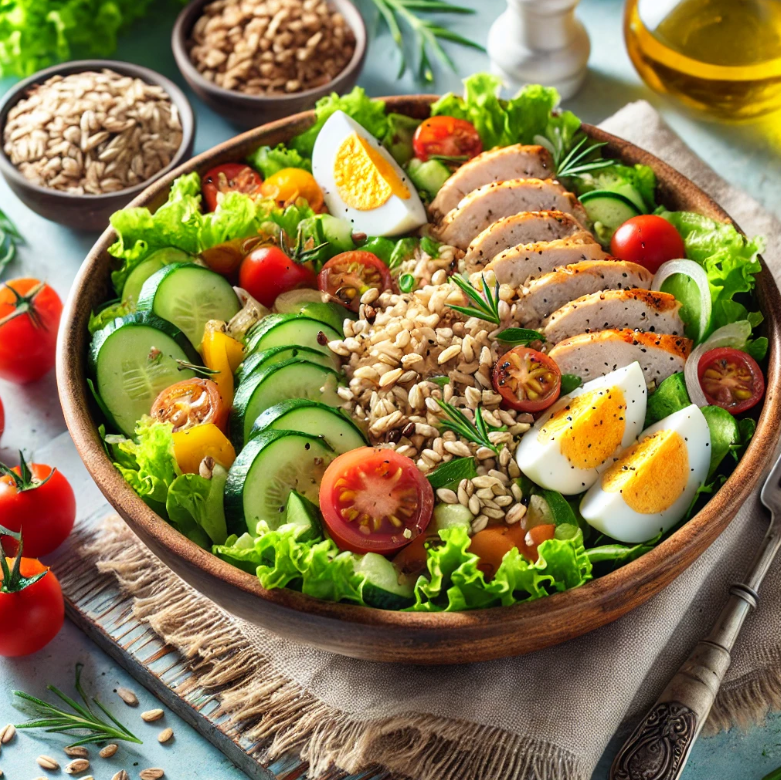 통곡물과 채소를 활용한 건강 샐러드