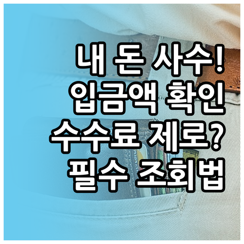 압류방지 계좌 누적 입금액 조회처 및..