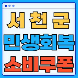충청남도 서천군 민생회복 소비쿠폰 지원금 농어촌 인구감소지역 혜택 신청방법 신청기간 사용처