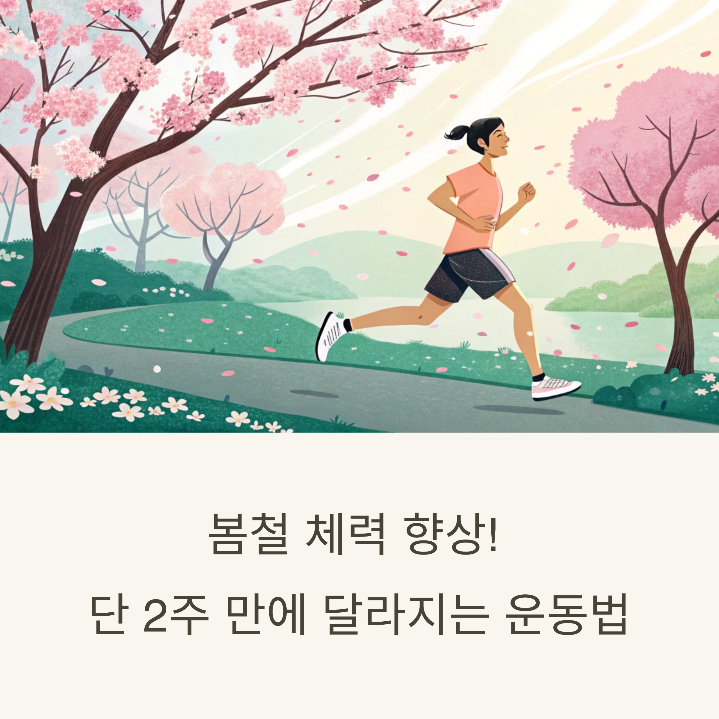 봄철 체력 향상! 단 2주 만에 달라지는 운동법